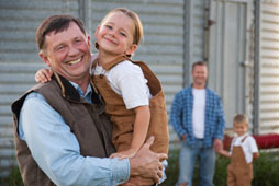 Family on Farm